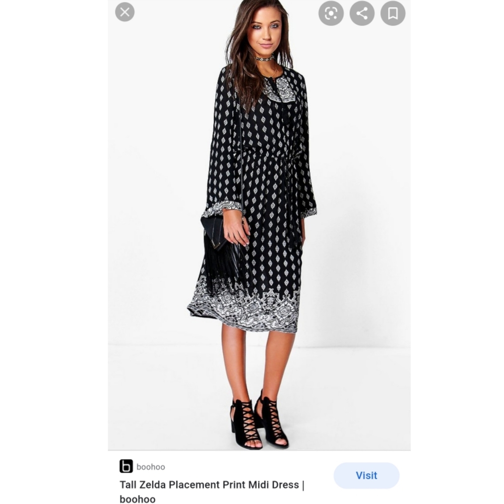 Bohemian Style Midi Dress